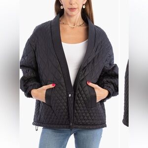 SAACHI Black Diamond Quilted Topper Jacket